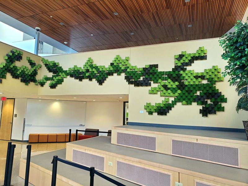 Commercial lobby installation — Roaring Fork Paper Hangers