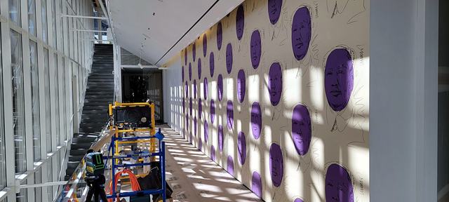 Museum exhibition — Aspen: Mao wall in morning light